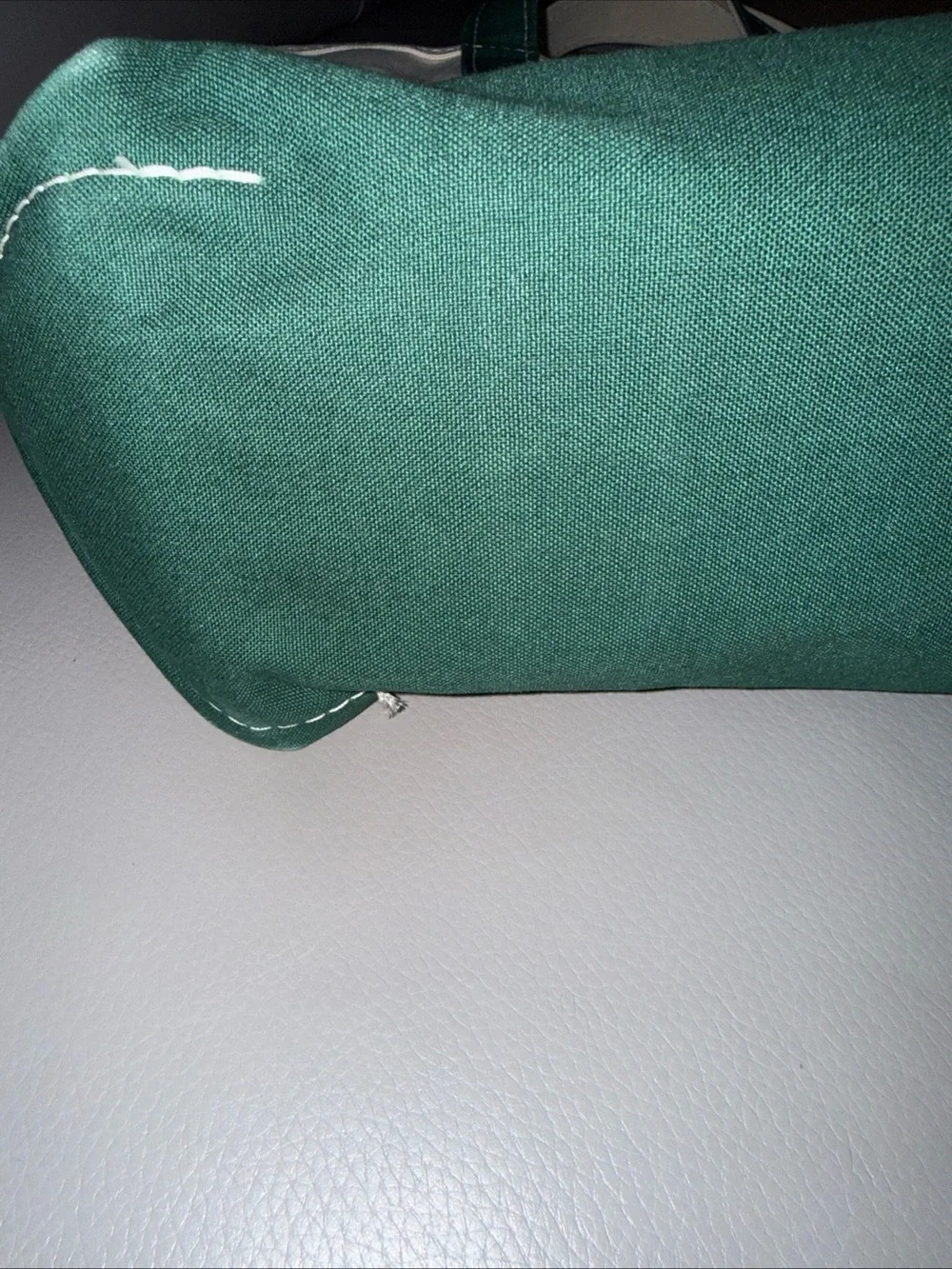 LL Bean Boat & Tote Bag Green and Cream